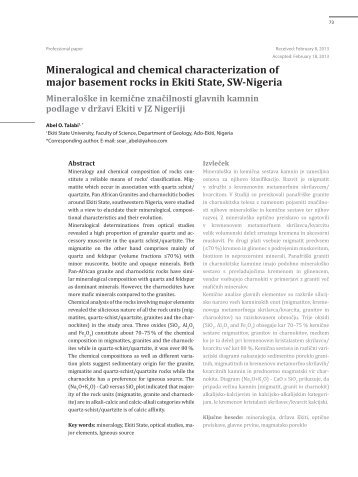 Mineralogical and chemical characterization of major ... - RMZ