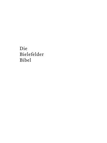 Die Bielefelder Bibel