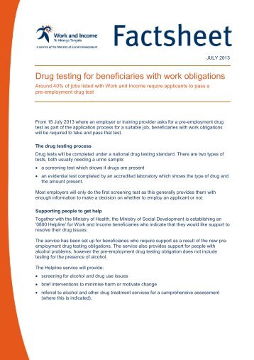 Pre-employment drug testing for health practitioners