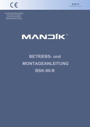 Betriebsanleitung [pdf] - mandik.de