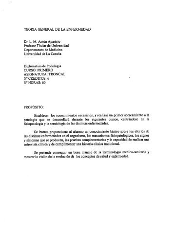 TeorÃ­a general de la enfermedad