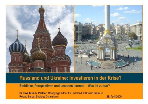 Russland und Ukraine: Investieren in der Krise? - Roland Berger