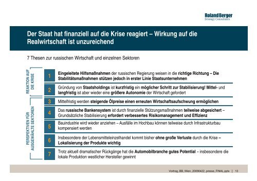 Russland und Ukraine: Investieren in der Krise? - Roland Berger