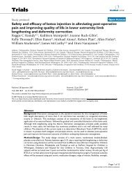 Safety and efficacy of botox injection in alleviating post-operative ...