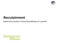 #GD14: Joachim Diercks - Recrutainment: Spielerisch zum neuen Job?