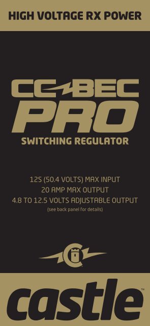 CC BEC Pro User Guide - Castle Creations