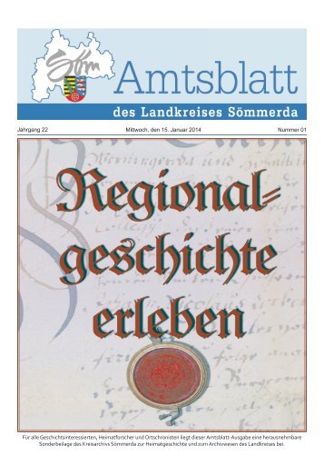 Amtsblatt 01-2014 - Landkreis Sömmerda