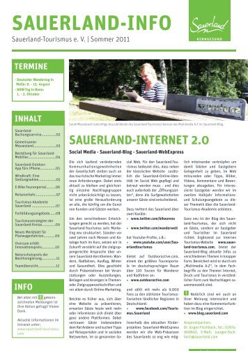 SAUERLAND-INFO - Sauerland-Tourismus