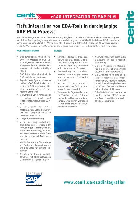 Tiefe Integration von Eda-Tools in durchgängige SAP PLM ...