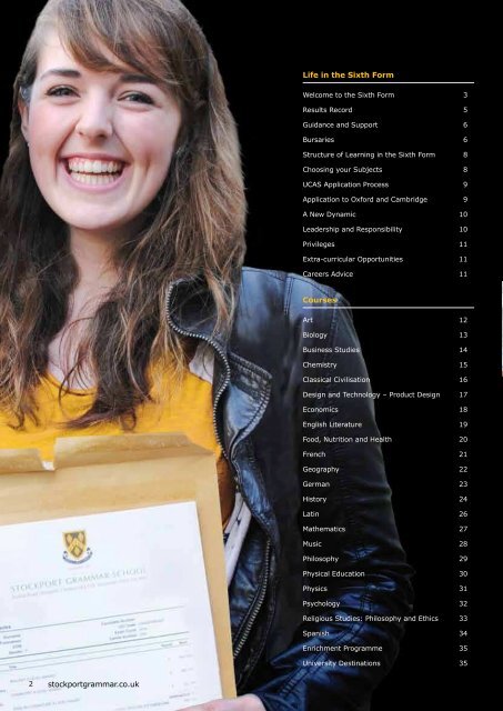 Download the prospectus (pdf) - Stockport Grammar School