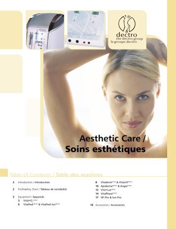 Aesthetic Care / Soins esthÃ©tiques - Dectro International