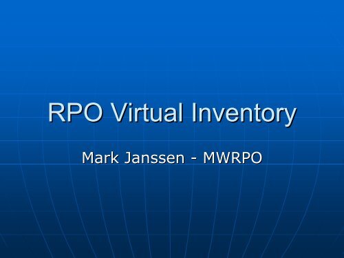 RPO Virtual Inventory