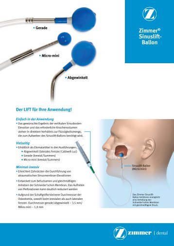 ZimmerÃ‚Â® Sinuslift- Ballon - Zimmer Dental