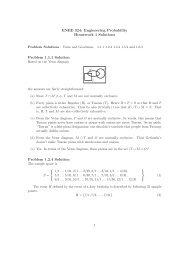 ENEE 324: Engineering Probability Homework 1 Solutions Problem ...