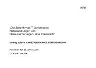 KPH âDie Zukunft von IT-Governance ... - dr. kay p. hradilak