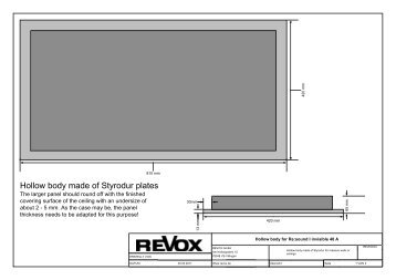 Revox | Installation Manual | Re Sound I invisible ... - Knxshop.co.uk