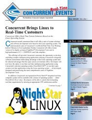 Concurrent Brings Linux to Real-Time Customers