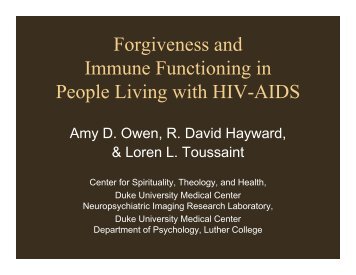 forgiveness hiv thesis forgiveness hiv thesis