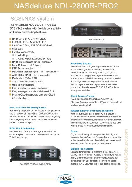 NASdeluxe NDL-2800R-PRO2 - starline Computer GmbH