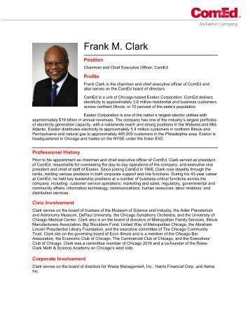 Frank M. Clark - ComEd