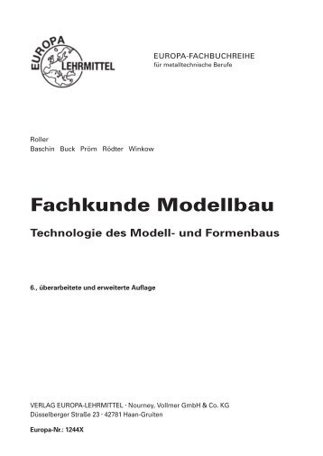 Fachkunde Modellbau - Europa-Lehrmittel