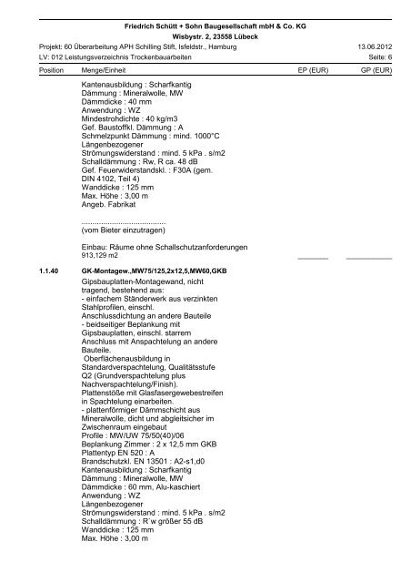 SJ AVA - Friedrich Schütt + Sohn Baugesellschaft mbH & Co. KG