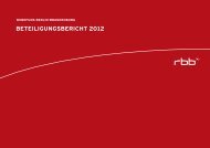 Beteiligungsbericht 2012 - RBB