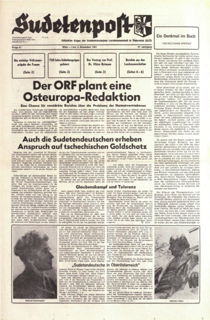 Ausgabe - Sudetenpost