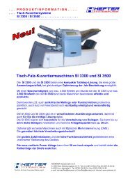 Tisch-Falz-Kuvertiermaschinen SI 3300 und SI 3500 - Ammerer