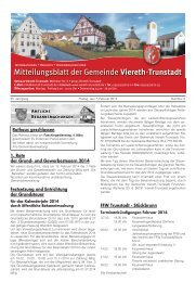 Mitteilungsblatt Viereth - 07.Februar 2014