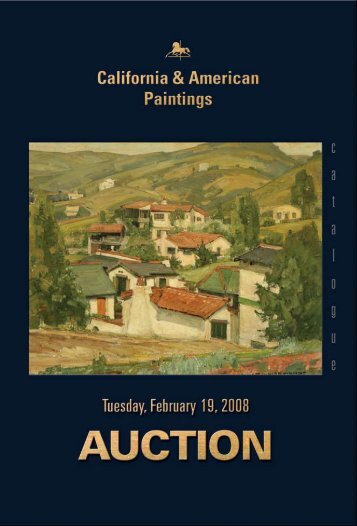 Pdf Catalogue - California Art Auction