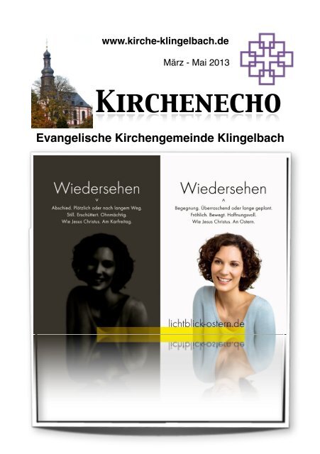 März - Mai 2013 - Evangelische Kirchengemeinde Klingelbach