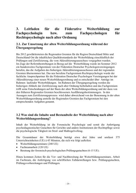 Fachpsychologe/ Fachpsychologin für Rechtspsychologie BDP/DGPs