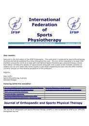 International Federation of Sports Physiotherapy