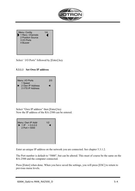 Operators and Installation Manual RA-2500 AIS Receiver.pdf - Jotron