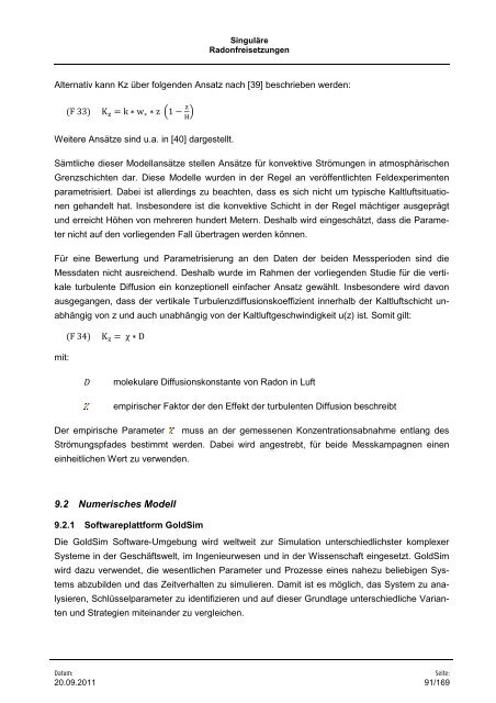 Vorhaben 3609S10005 - DORIS - Bundesamt für Strahlenschutz