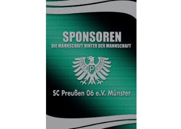 Sponsorenbuch SC Preußen Münster - eidos werbeagentur