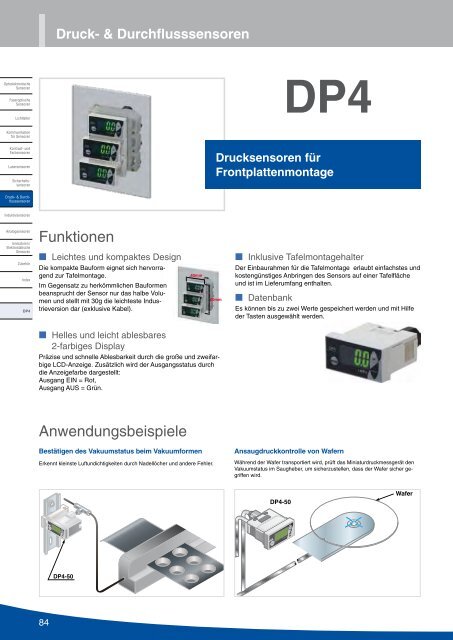 Sensorübersicht - Panasonic Electric Works Austria GmbH