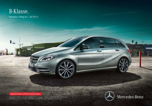 Preisliste B-Klasse (PDF) - Mercedes-Benz