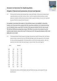 Chapter 2 Numerical Summaries of Level and Spread - Polity