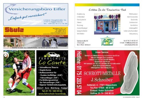 Ausgabe 1, Saison 2010/2011 - SV Schmieheim