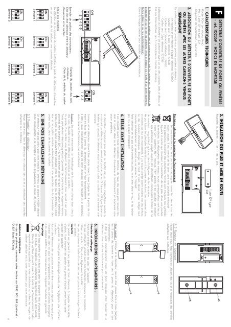 TÃ©lÃ©charger la notice - Avidsen