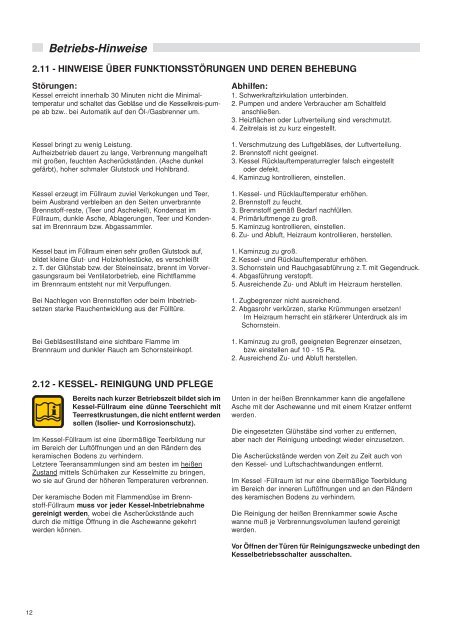 AIREX 2S BICOMB Betriebsanweisung - Unical Deutschland