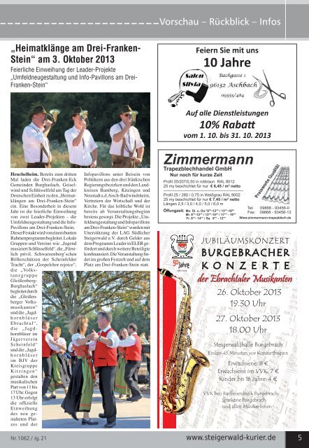 Ausgabe 1062 - Steigerwald-Kurier