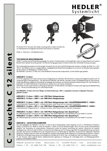 HEDLER C-Leuchten