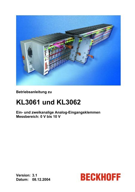 KL3061 und KL3062 - carat robotic