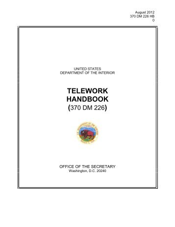 Department of Interior Telework Handbook - the USGS