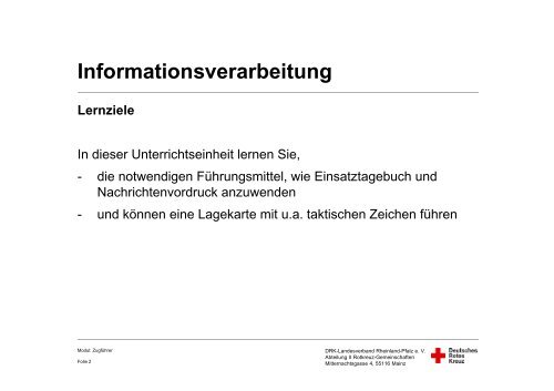 04-3 Informationsverarbeitung - Bildungsinstitut - DRK