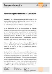 Presseinformation - Jobcenter Dortmund