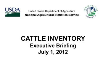 Secretary's Briefing Cattle Inventory January 1, 2002 - National ...